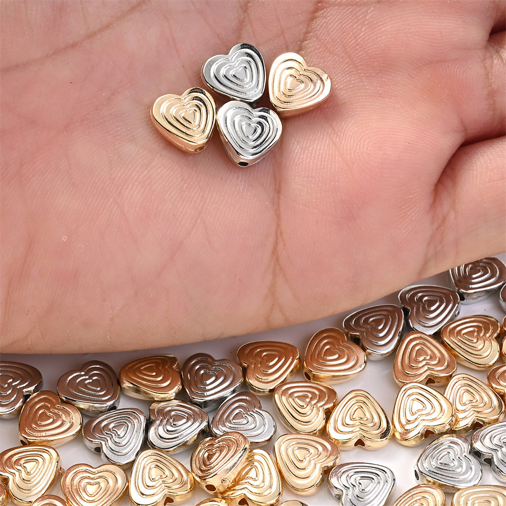 CCB Heart Spacer Beads