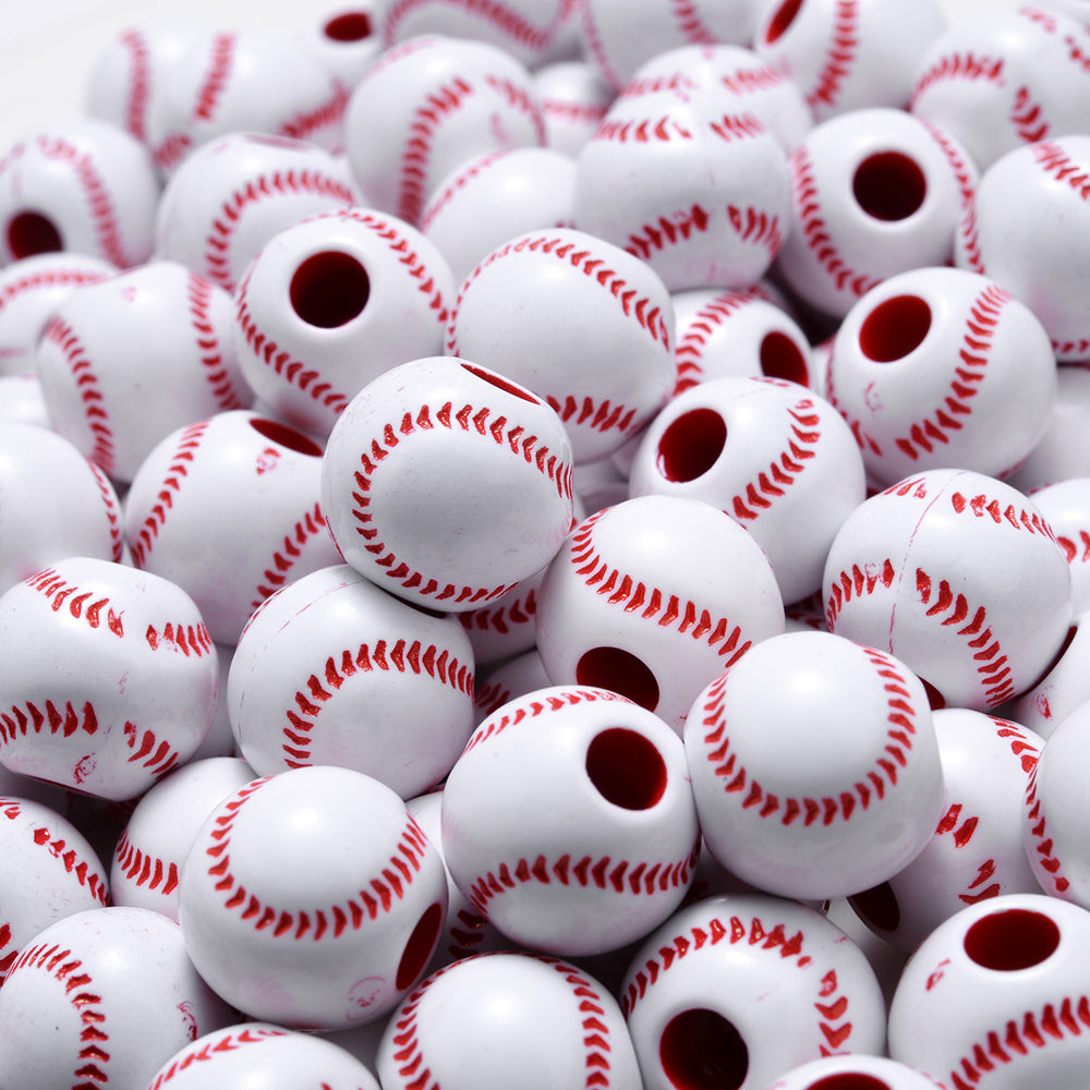 Sports Theme Wooden Beads