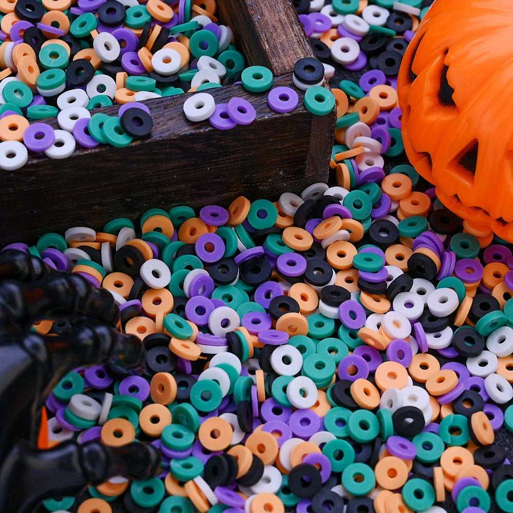 Halloween Pottery Spacer Beads