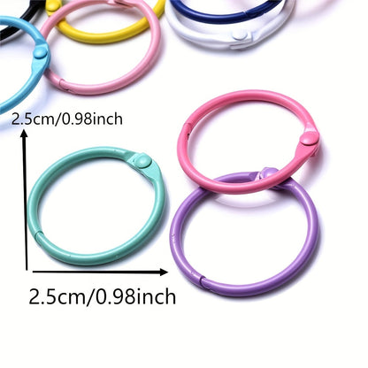 Colorful Alloy O-Ring Spring Clasps