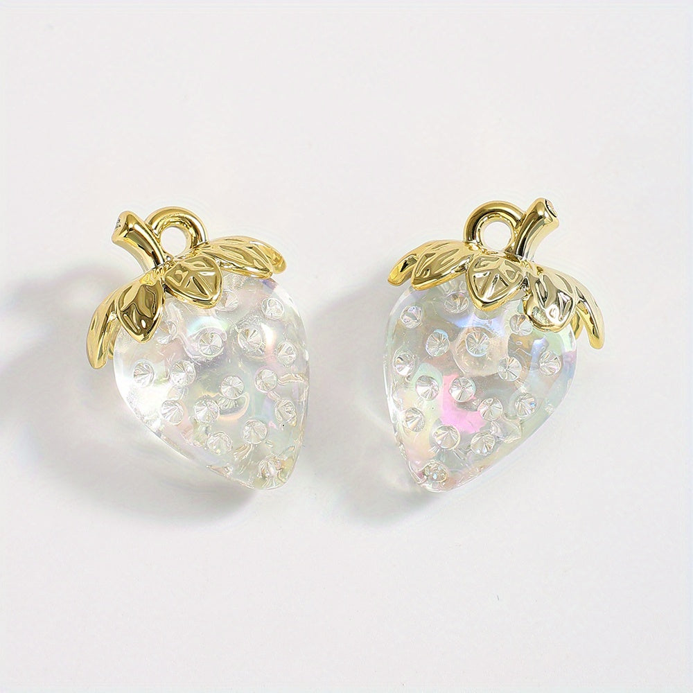 Y2K Strawberry Acrylic Pendants
