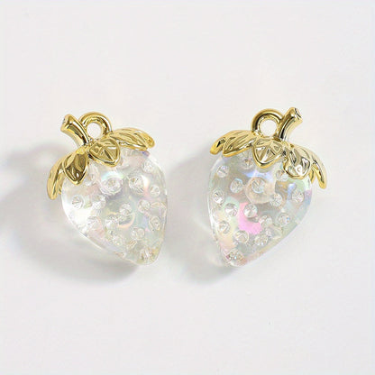 Y2K Strawberry Acrylic Pendants