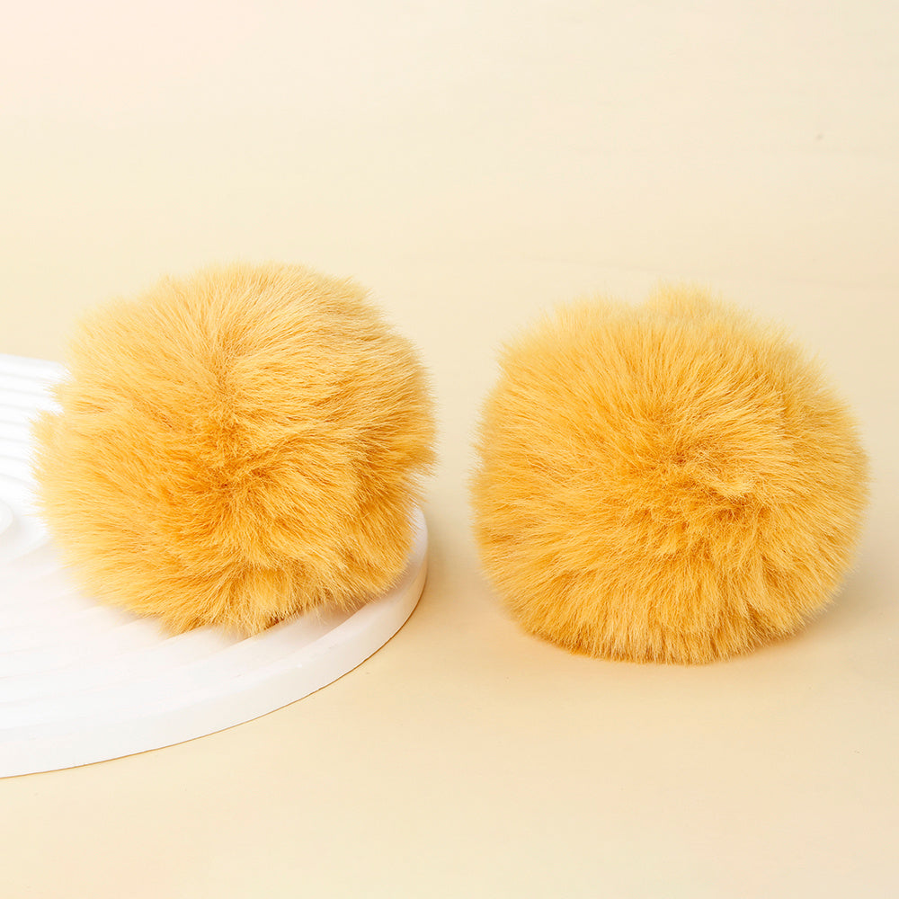 Fashion Multicolored Faux Rabbit Fur Plush Balls