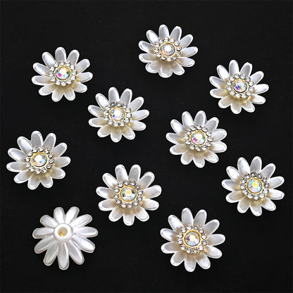 White Flower Acrylic Patches