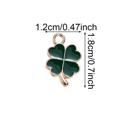 Lucky Four-Leaf Clover Alloy Pendants