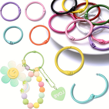 Colorful Alloy O-Ring Spring Clasps