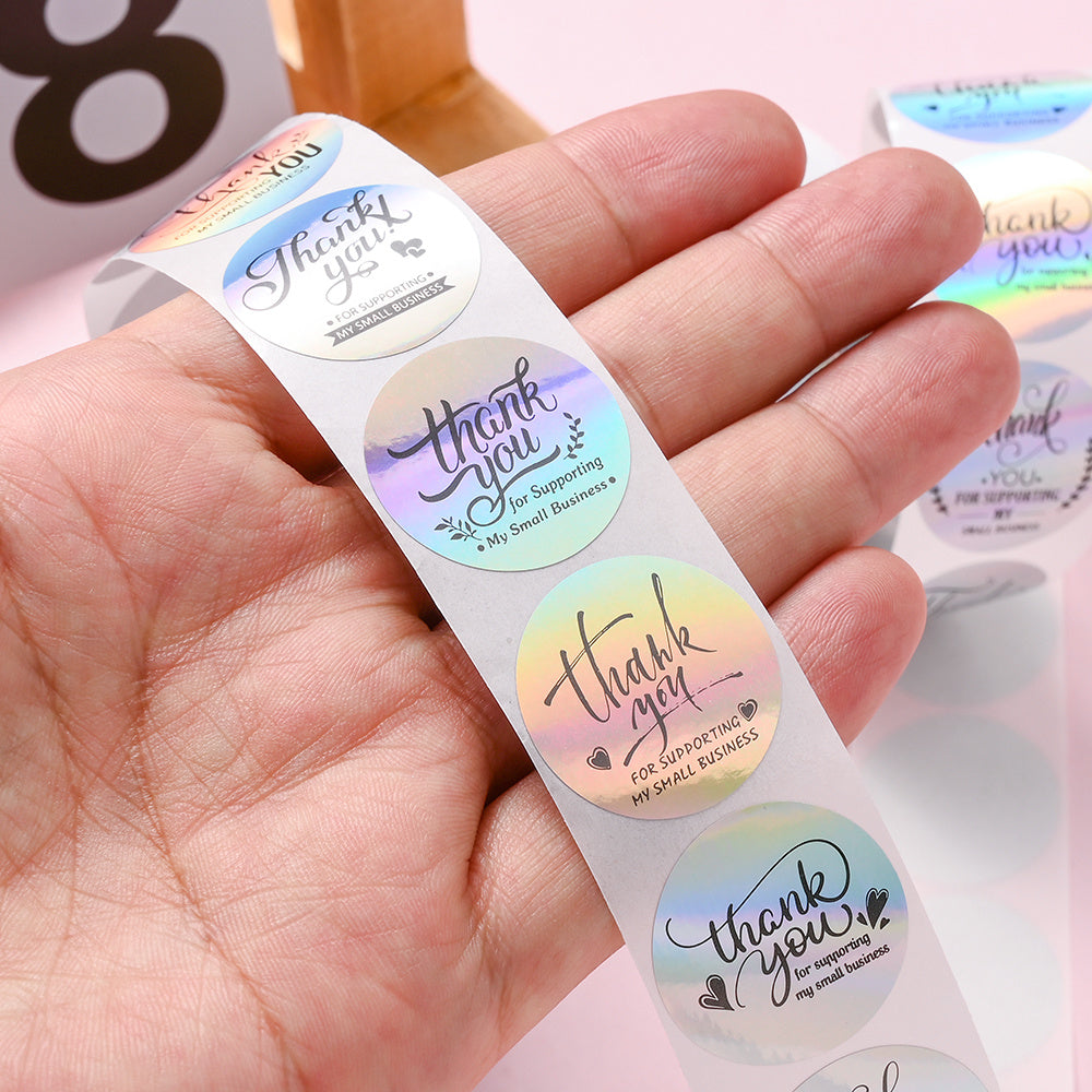 Floral Thank You Stickers