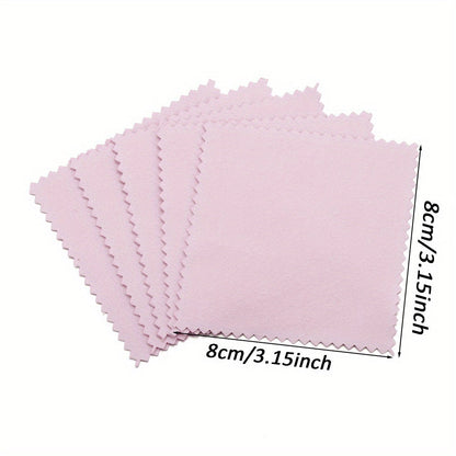 8x8 cm Double-Sided Velvet Jewelry Polishing Cloths