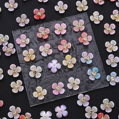 Gradient Flower Acrylic Beads