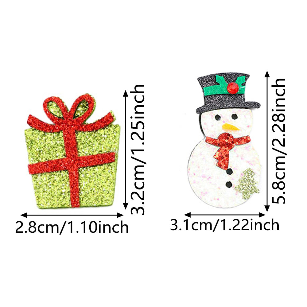 Christmas Glitter Decorative Patches