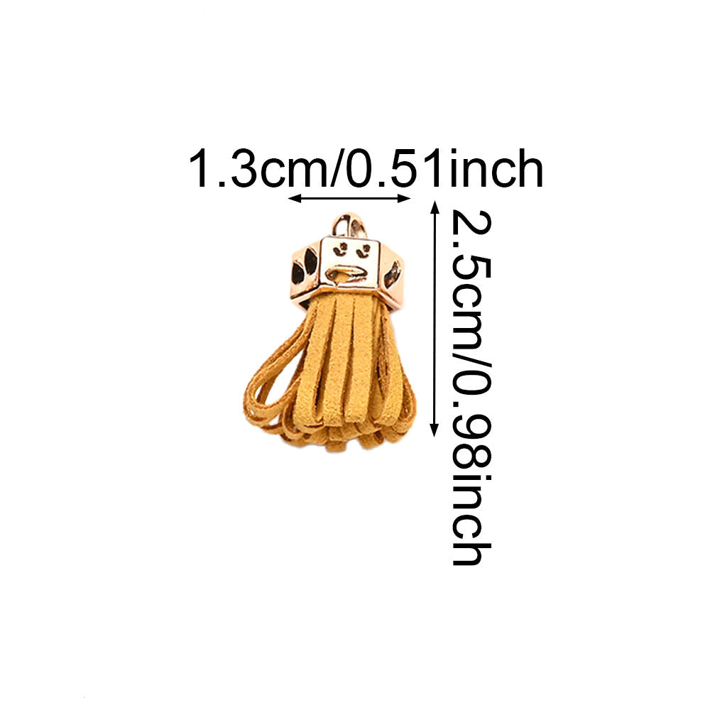 Fashion Mini Colorful Fringe with Golden Cap