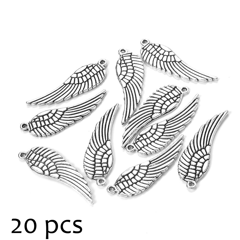 Vintage Alloy Wing Pendants