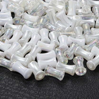 200PCS Mini Bamboo Joint Acrylic Imitation Pearl Spacer Beads