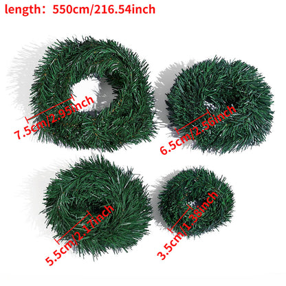 Green Artificial Christmas Grass Rattan