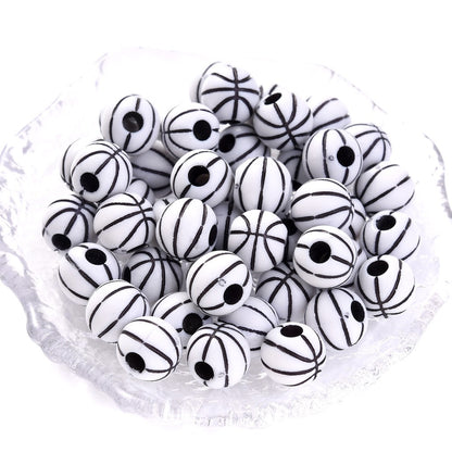 50pcs 39 Styles Mixed Sports Ball Beads