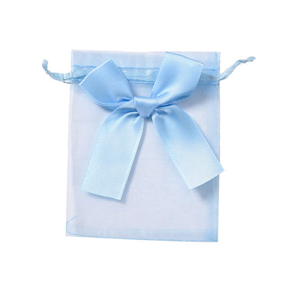 10PCS Organza Drawstring Gift Bag Set with Bowknot