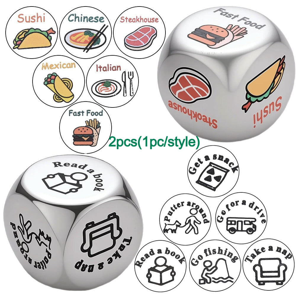 Stainless Steel Decision Dice Set