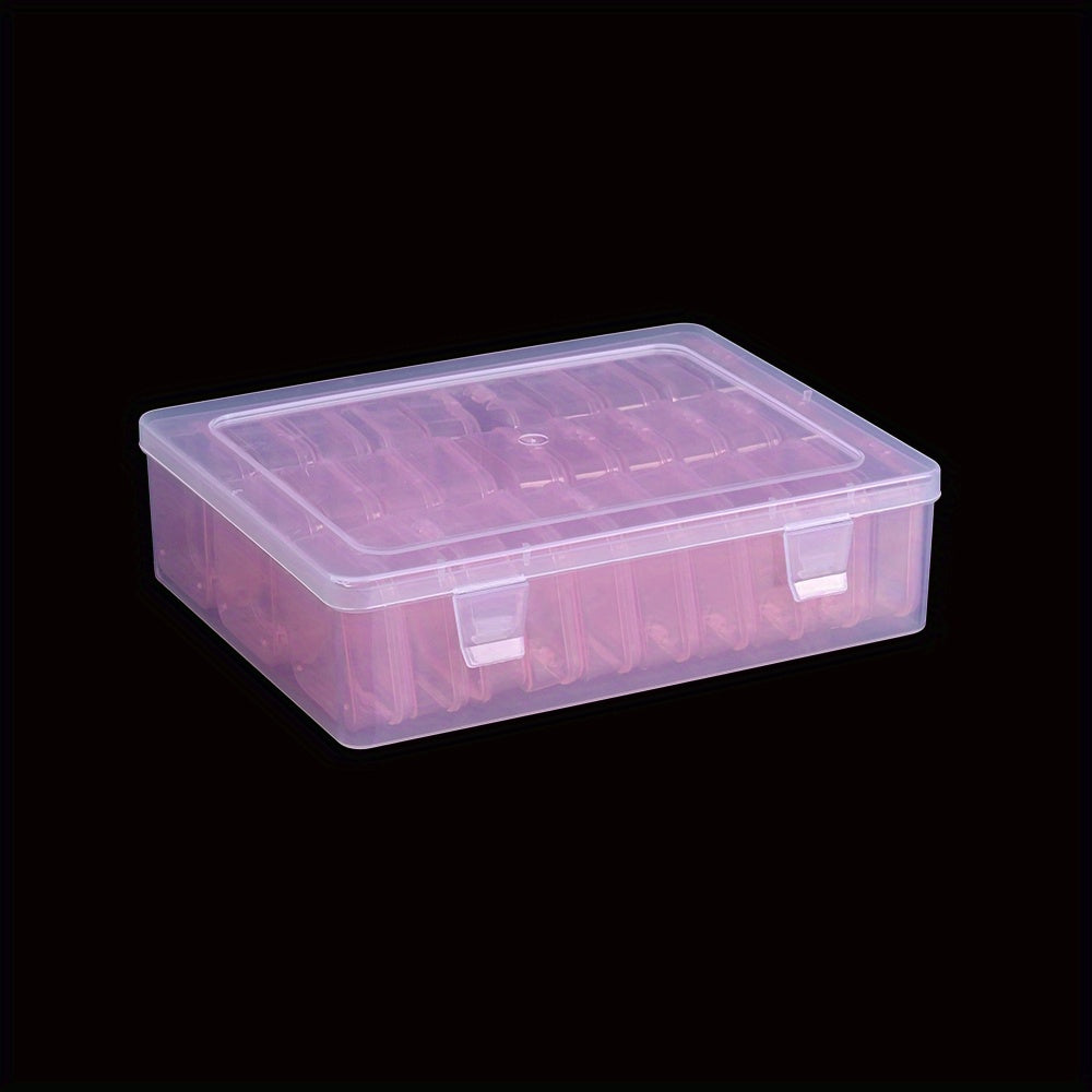30-Grid Transparent Plastic Jewelry Bead Storage Box