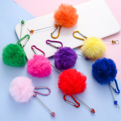 7-Piece 15.5x7 cm Climbing Buckles with Pom-Poms