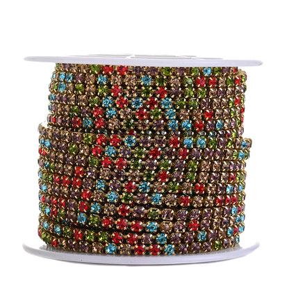 1 Roll 10 Yards Sparkling Rhinestone Chain Trim