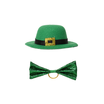Green Bow Tie Cloth Decorations