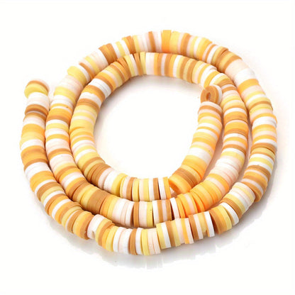 Mixed Color Polymer Clay Flat Beads
