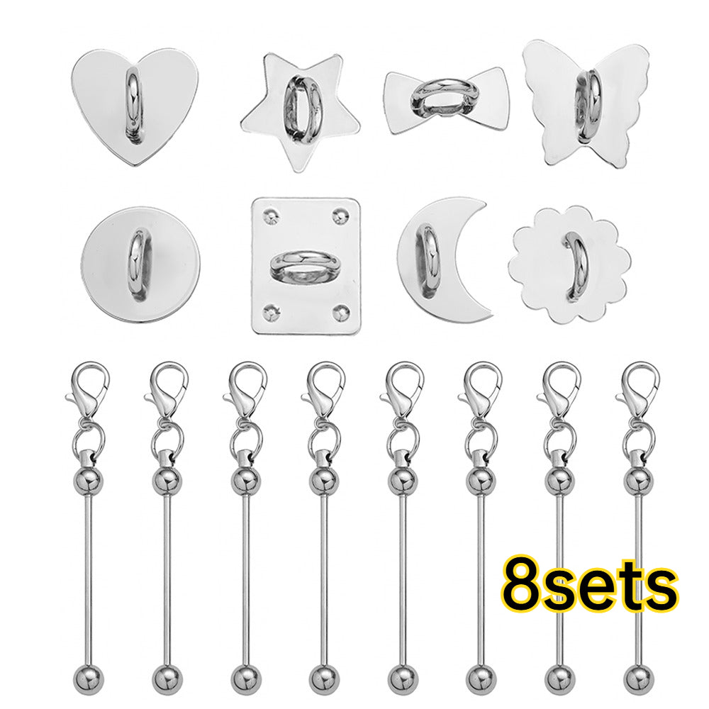 DIY Keychain Making Kit with Flatback Charms