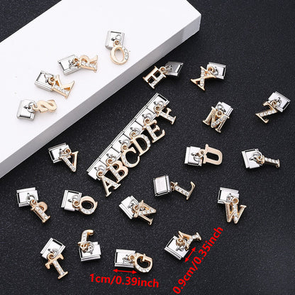 1PC Rhinestone A-Z Letter Modular Bracelet Charm Set