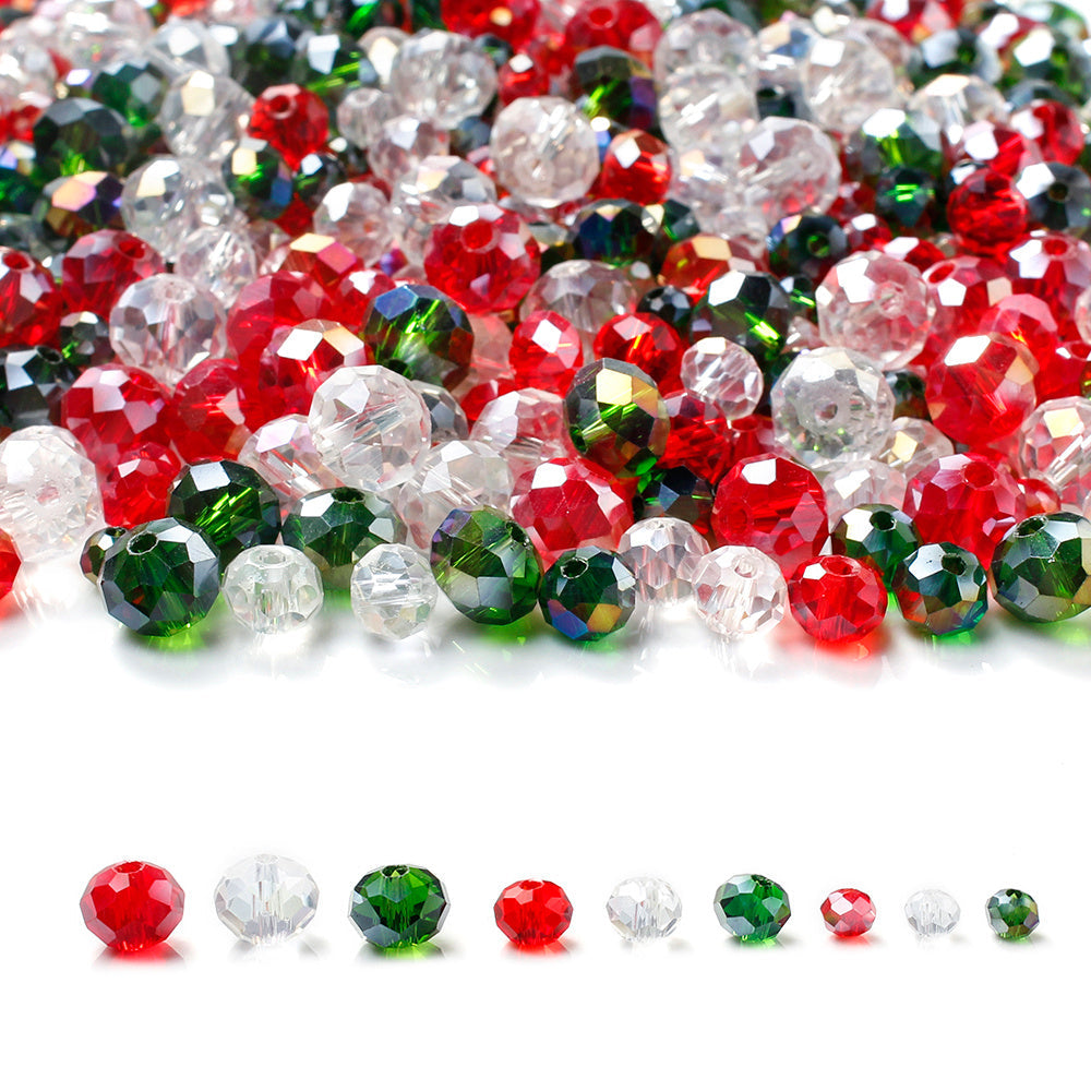 Mixed Christmas and Halloween Glass Bead Set