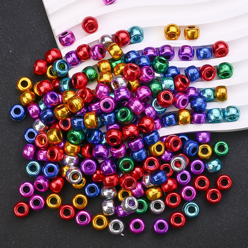 Multicolor Resin Large Hole Beads