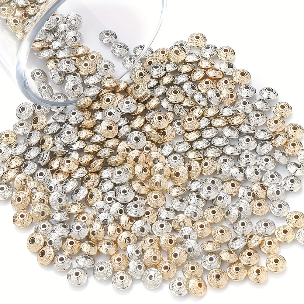 100PCS 6mm UFO-Shaped Plastic Bead Set