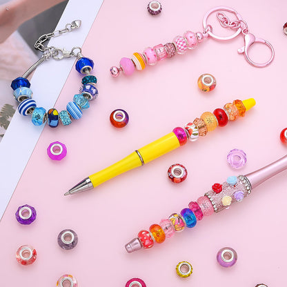 Resin Big Hole Beads Set