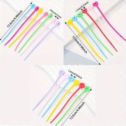 10PCS 12.6cm Silicone Cable Organizer Strap Set