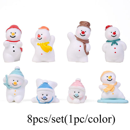 Christmas Snowman Mini Decorative Statues
