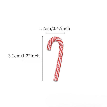 Christmas Candy Cane Resin Cabochons