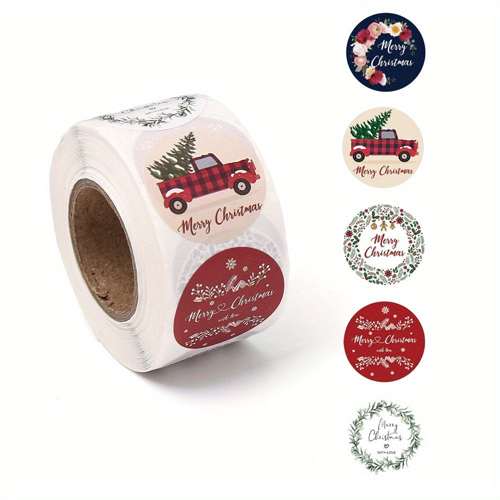 Christmas Theme Self-Adhesive Stickers