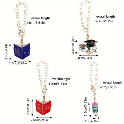 1PC Doctor Hat, Book & Apple Pendant Chain