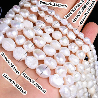 White Irregular Freshwater Pearl Beads
