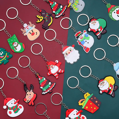 Christmas Theme Soft Gel Keychains
