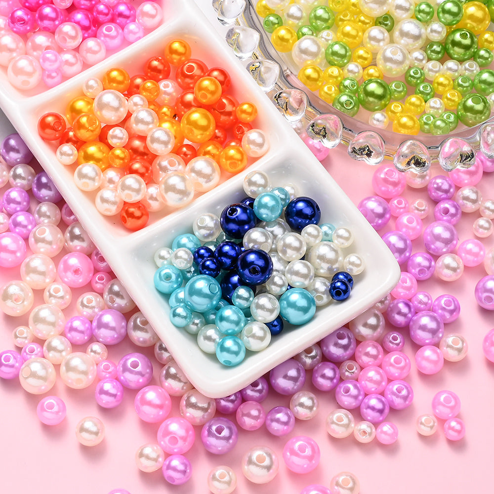Colorful ABS Imitation Pearl Beads