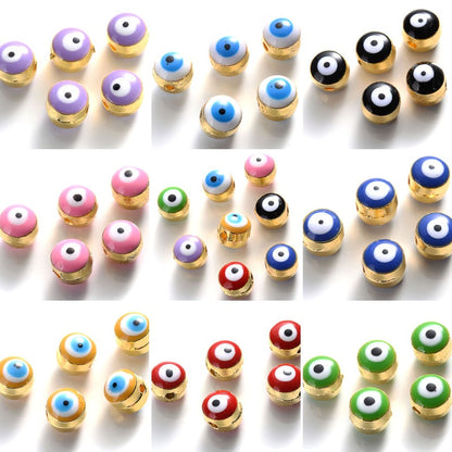 Devil's Eye Alloy Spacer Beads