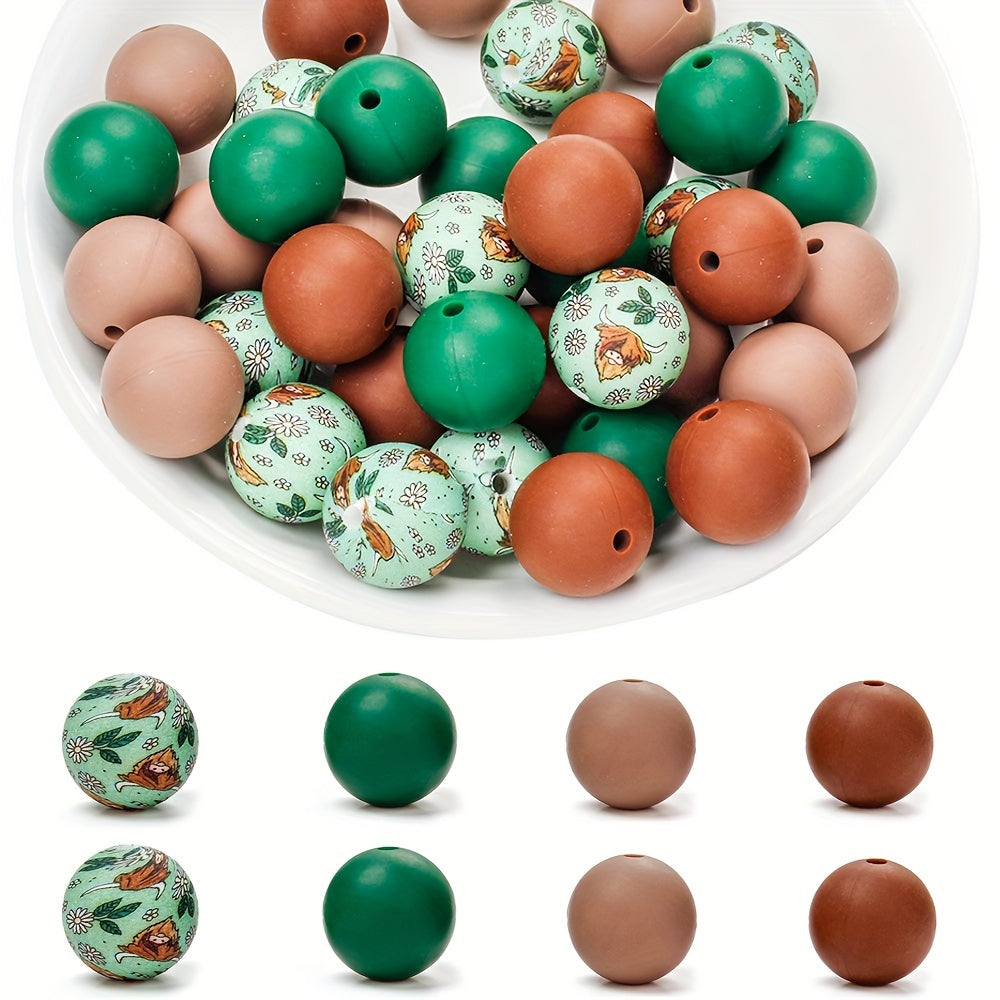 Mixed Flower Silicone Spacer Beads