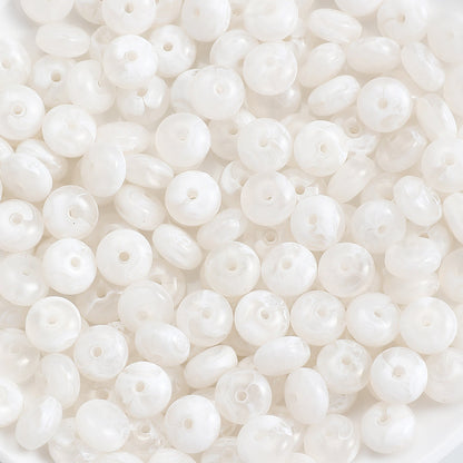 100-Piece 5x10 mm Acrylic Flat Spacer Beads
