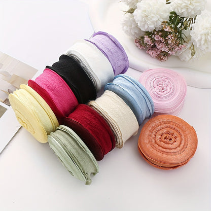 Pleated Fishtail Tulle Ribbon for Floral & Gift Decoration