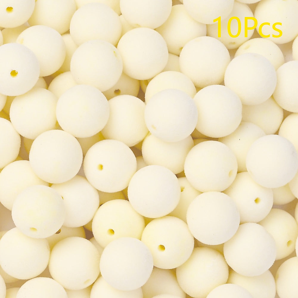 Frosted Round Acrylic Beads