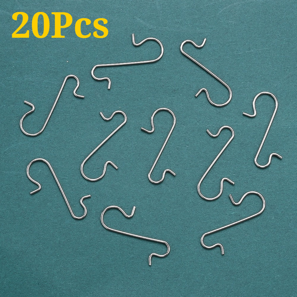 20PCS 30mm Christmas Ornament Hanging Hooks