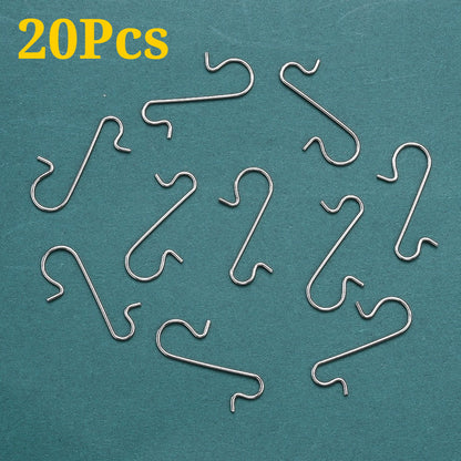 20PCS 30mm Christmas Ornament Hanging Hooks