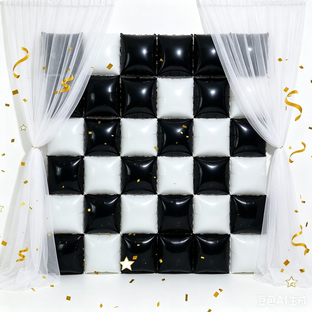 Double Side Square Foil Balloon Set