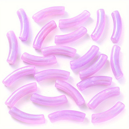 Shiny Elbow Acrylic Beads