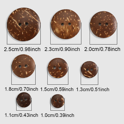 Natural Coconut Shell Buttons